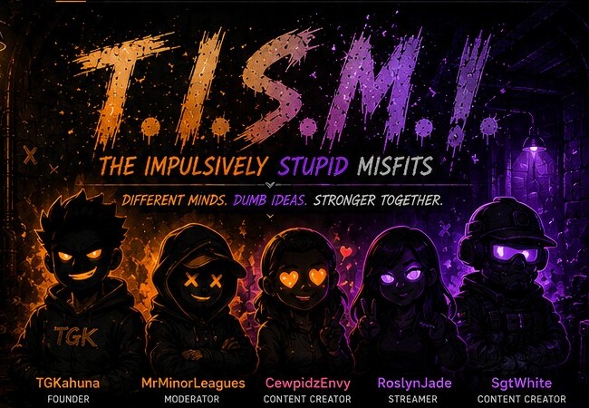 The five T.I.S.M. Misfits